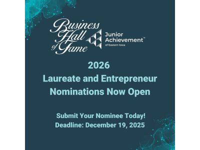 Read the Nominate an Extraordinary Leader for the 2026 Corridor or Cedar Valley Business Hall of Fame