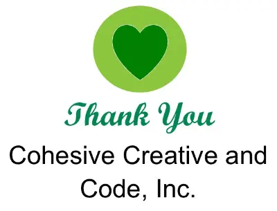 Logo for sponsor Cohesive Creative and Code