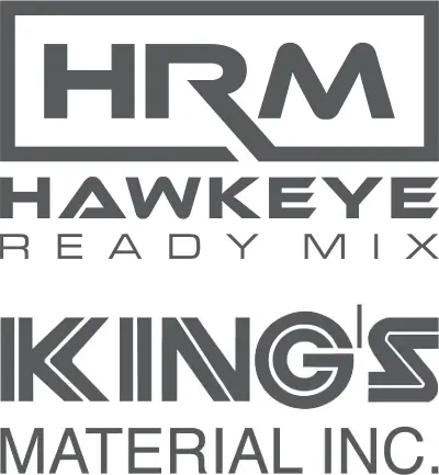 Logo for sponsor King's Material - Hawkeye Ready Mix