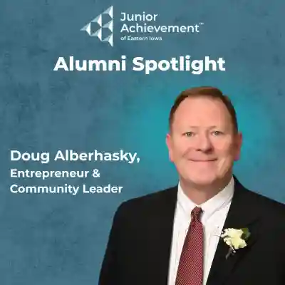 image of man in suit with blue background