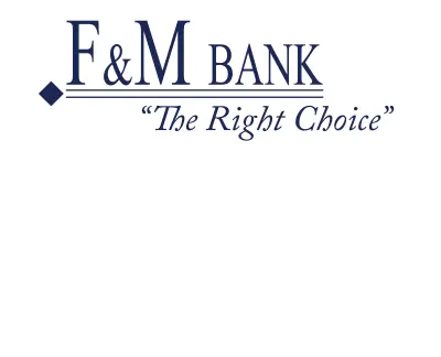 Logo for sponsor F&M Bank