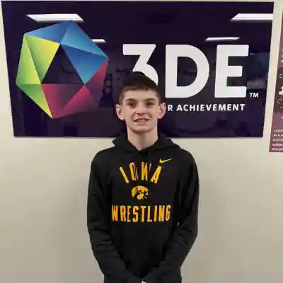 Student wearing a black sweatshirt