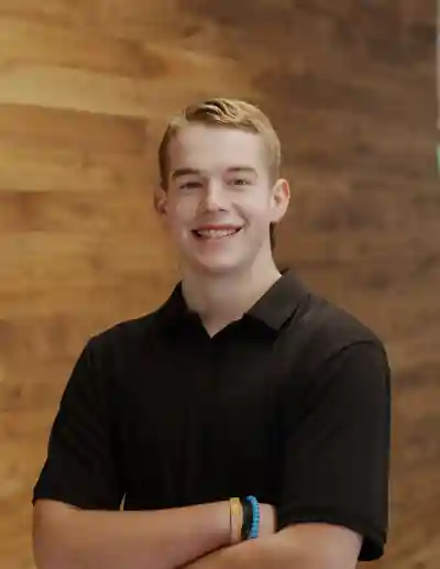 Image of boy wearing a black shirt